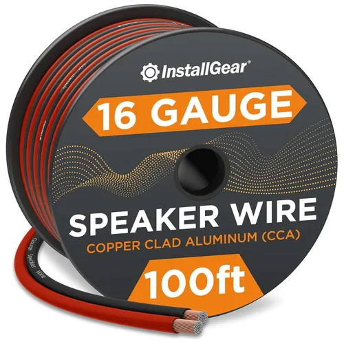 Vista 12 de InstallGear - Cable de altavoz de calibre 14, cable de 100 pies, 14 AWG Azul/Negro
