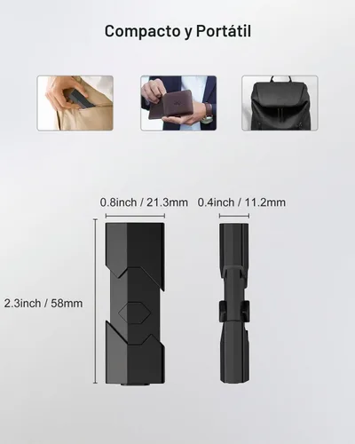 Vista 7 de RAOYI Paquete de 5 unidades de memoria USB C de 64 GB 2 en 1 tipo C + USB 3.0 Dual OTG retráctil tipo C para iPhone 17/16/15 iPad Pro Android 5