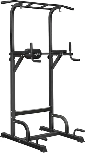 Vista 7 de BangTong&Li - Torre de ejercicio, barra de dominadas, estación de fondos, soporte para el gimnasio en casa, equipo de entrenamiento de fuerza