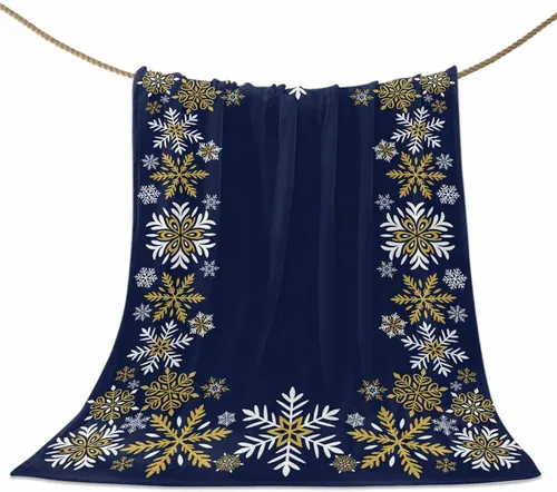 Vista 77 de Mantas de Tiro de Muñeco de Nieve de Navidad, Manta de Vellón Suave de Vacaciones de Invierno Decorativa para Hogar Sofá Sillón Silla Sala de Estar