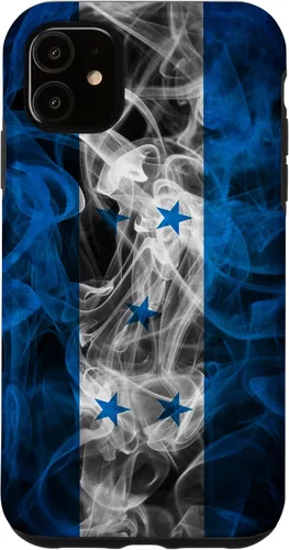 Vista 8 de Smoke Honduras Flag - Funda estilo nube hondureña ahumada para iPhone 17
