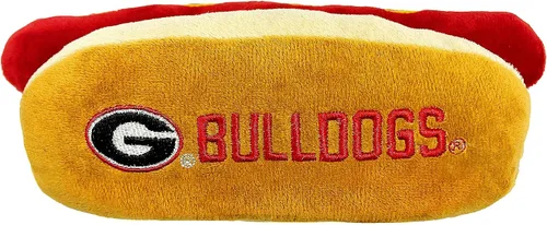 Vista 7 de NCAA Alabama Crimson Tide HOT Dog - Juguete de peluche para perros y gatos, juguete de peluche para perros y gatos con chirriador interior y hermoso