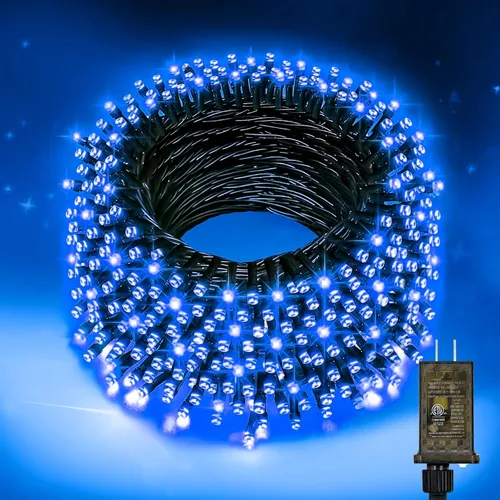 Vista 11 de Nisocy - Cadena de luces LED impermeable de 33 pies para exteriores, luces de hadas blancas cálidas con enchufe, luces de Navidad enchufables