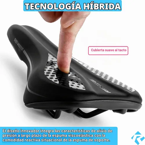 Vista 3 de Revere - Sillín de espuma viscoelástica para jóvenes, elegante, ultra cómodo, asiento de bicicleta para niños, bicicletas juveniles, asiento