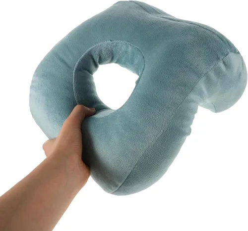 Vista 7 de Almohada de espuma viscoelástica con agujero para brazos, almohada boca abajo para dormir de espalda, para oficina, dormitorio, cirugía, embarazo