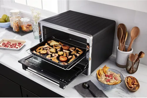 Vista 9 de KitchenAid Horno de convección dual de encimera con freidora de aire y sonda de temperatura - KCO224BM No-Flip Air Fry Basket and 360° Air Fry