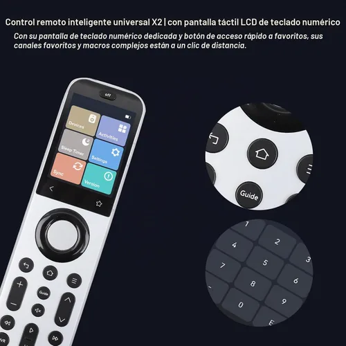 Vista 7 de SofaBaton Control remoto universal X2 con pantalla táctil, concentrador y aplicación, control remoto universal todo en uno con base de carga