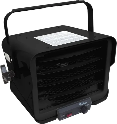 Vista 6 de Dr. Heater DR966 - Calentador comercial de garaje con cable de 240 voltios, 3000 vatios/6000 vatios, DR966 240 V, negro