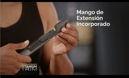 Vista 2 de Microtouch Recorte de titanio, herramienta de corte de cabello iluminada y peluquería corporal