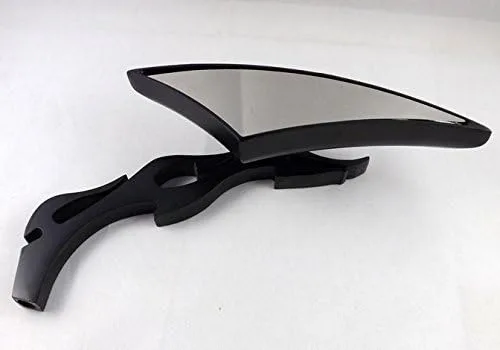 Vista 3 de HONGK - Mini espejos laterales retrovisores para motocicleta compatibles con Harley Black [B01C0SR1VK]