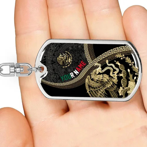 Vista 8 de MAPrints Llavero con nombre personalizado de México, llavero de águila mexicana, llavero de gallo mexicano, llavero de regalo de la bandera de México