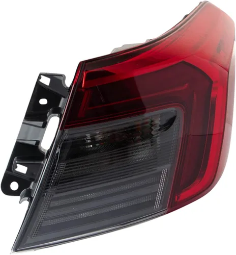 Vista 64 de Ensamble de luz trasera exterior TRQ para lado del conductor izquierdo trasero. Compatible con Toyota Corolla XLE 2020, 2021, 2022 y Toyota Corolla