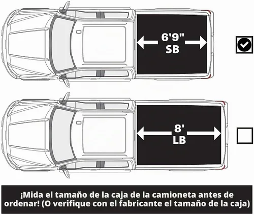 Vista 3 de LEER ROLLITUP Compatible con Ford Super Duty 2017-2022 con caja de 81" Cubierta tonneau enrollable suave para caja de camioneta 4R400 Bajo