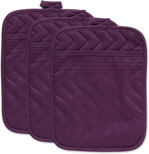 Vista 14 de DII Juego de agarraderas de algodón acolchado resistente al calor, diseñado con espacio para personalizar, permitiendo un diseño personalizado, 7 x