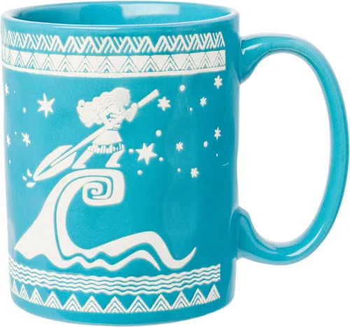 Vista 54 de Silver Buffalo Disney Alicia en el país de las maravillas Taza de té apiladas de cerámica esculpida en 3D, 20 onzas (591.4 ml)