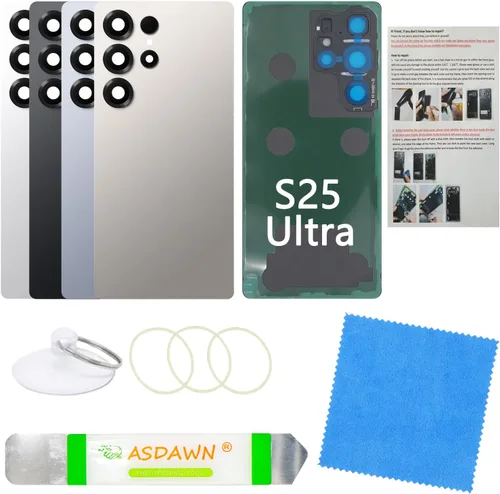 Vista 50 de Para Galaxy Note 8 SM-N950 All Carriers Reemplazo de cristal del panel Cinta preinstalada + lente de cámara preinstalada + kit de herramientas