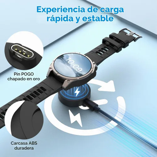 Vista 3 de Cargador de reloj compatible con Garmin Watch, base de carga tipo C