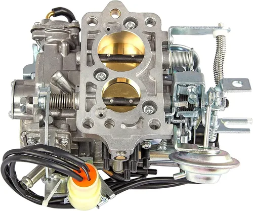 Vista 2 de Carburador de 2 barriles TOY-505 Compatible con camioneta To-yo-ta 22R Motor 1981-1987 con enchufe redondo 2.4L 2366cc 21100-35290 21100-35240