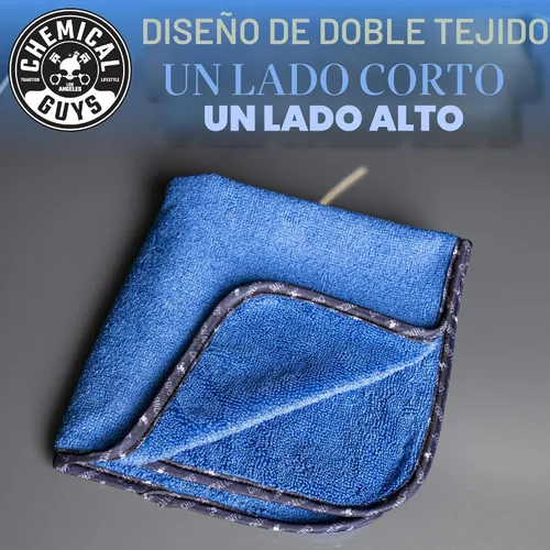Vista 3 de Chemical Guys Toallas de microfibra de grado profesional para automóviles, color azul, 16 x 16 pulgadas, ultra suaves y sin arañazos, para camiones