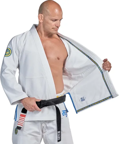 Vista 3 de FUJI Flow-Tech Jiu-Jitsu Gi uniforme ligero BJJ máxima transpirabilidad