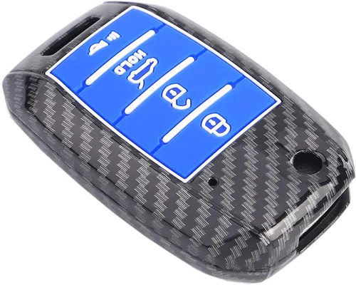 Vista 9 de Funda para llavero Kia Rio Optima Soul Sportage Sorento ABS Carbon