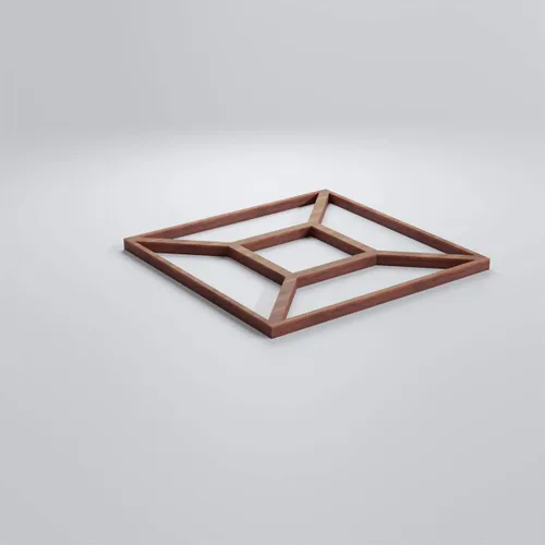 Vista 3 de Ekena Millwork WALW08X08X0375MARWA Marion Paneles de pared con calado decorativo de 3/8 pulgadas en T, 7 3/8 pulgadas de ancho x 7 3/8 pulgadas