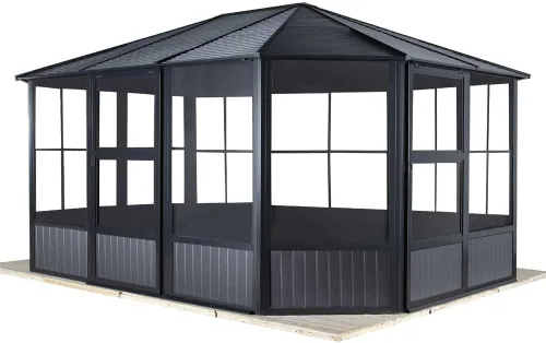 Vista 13 de Sojag Solarium Charleston al aire libre de 12' x 12' solarium al aire libre con mosquiteras