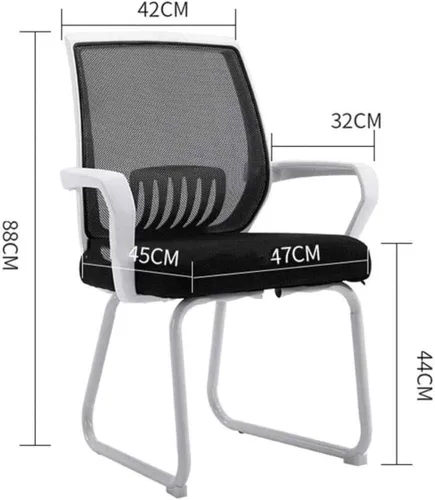 Vista 2 de Silla ergonómica de escritorio de oficina, silla giratoria de malla para computadora con silla de oficina, silla de computadora, silla de personal