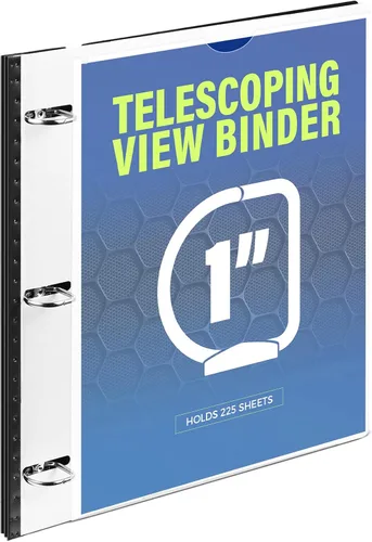 Vista 27 de WOT I Carpeta de 3 Anillos Telescópica (0.75"), Carpeta Flexible Expandible - Diseño Patentado para Fácil Portabilidad, Capacidad para 160 Hojas