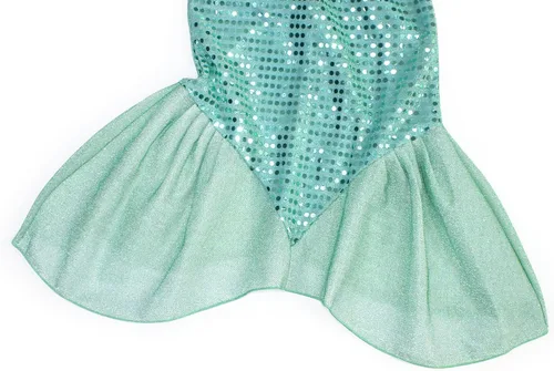 Vista 7 de Eledobby Little Mermaid Dress for Girls Ariel Costume Halloween Outfits Princess Mermaids Dresses Birthday Party Clothes
