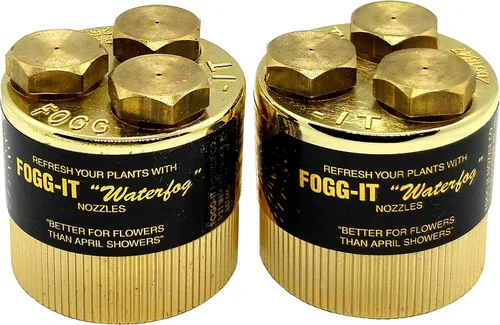 Vista 2 de Fogg It - Boquillas de riego por nebulización (paquete de 2) 1/4 GPM - Volumen superfino Diseñado para nebulizar plántulas delicadas