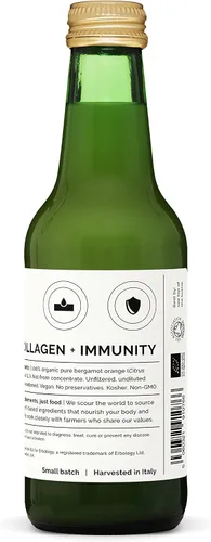 Vista 8 de Jugo de bergamota 100% orgánico de 8.5 onzas líquidas, apoya la inmunidad y la producción de colágeno, rico en vitamina C y flavonoides bioactivos
