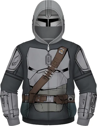 Vista 7 de STAR WARS Sudadera con capucha para disfraz de Mandalorian