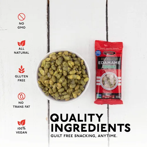 Vista 5 de Seapoint Farms - Edamame asado seco, bocadillo sin gluten, 4 onzas