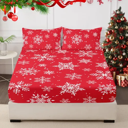 Vista 13 de Sábana bajera ajustable floral con fundas de almohada, 100% microfibra cepillada, sábana bajera ajustable con bolsillo profundo, ultrasuave