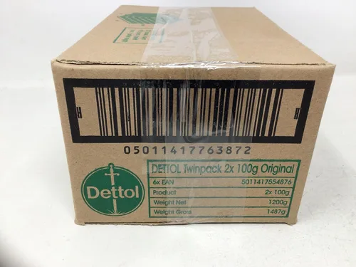 Vista 3 de Dettol, jabón antibacteriano Original - 100 g/3.5 onzas