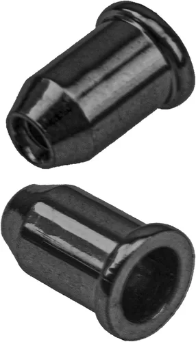 Vista 4 de 36 casquillos de metal para guitarra Yootones a través del cuerpo, virolas de montaje de cuerdas compatibles con repuesto de guitarra (negro)