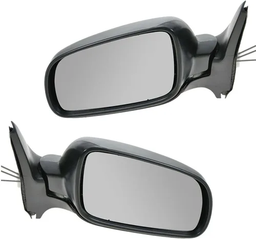 Vista 251 de TRQ Conjunto de 2 piezas de espejo lateral para conductor y pasajero, ajuste eléctrico, sin calefacción, sin memoria, color negro, compatible