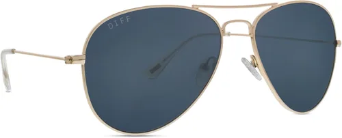Vista 3 de DIFF Cruz Designer - Gafas de sol estilo retro estilo aviador para hombres y mujeres con protección UV400 100% UV400 protection; Scratch-resistant