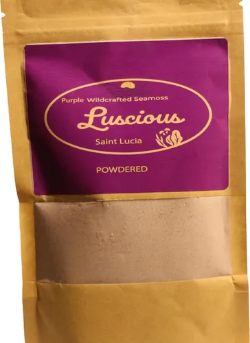 Vista 7 de Luscious Purple - Polvo de musgo marino silvestre de 3 onzas Santa Lucía 100% orgánico polvo de superalimento de musgo marino Apoya la salud