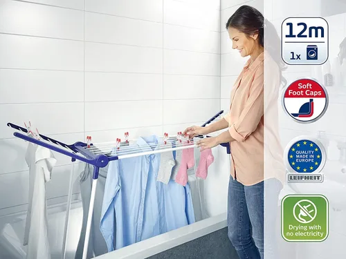 Vista 2 de Leifheit 81720 Pegasus 120 Secador de ropa compacto sólido