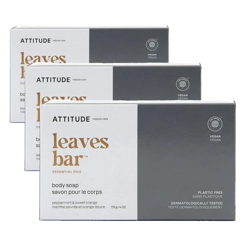 Vista 8 de ATTITUDE Barra de jabón corporal, origen natural, protege y suaviza la piel seca, aceites de coco y oliva, para hombres y mujeres, verificado por