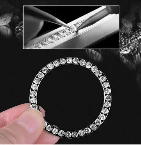 Vista 6 de Calcomanías de Cristal para Coche Decoran Coches Brillantes Bling Bling Emblema de Auto Calcomanía Decoración Accesorios Interiores (Mariposa)