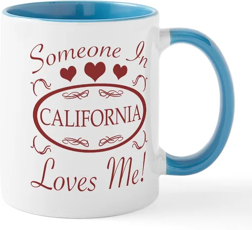 Vista 102 de CafePress Taza de café de cerámica de 11 oz (11.0 fl oz) de San Francisco Blanco - Taza San Francisco