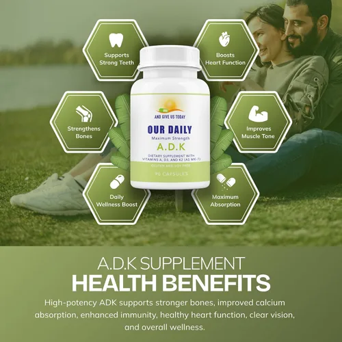 Vista 5 de Daily Vites, Suplemento vitamínico ADK de 5000 UI – 180 cápsulas – Vitamina A, D3 y K2-MK7 de alta potencia – Formulado por médicos para apoyo óseo