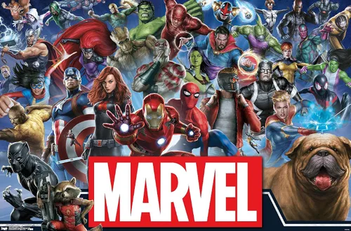 Vista 13 de Trends International Marvel Comics - Póster de pared de héroes del universo Marvel, 14.725 x 22.375 pulgadas, versión enmarcada de madera de granero