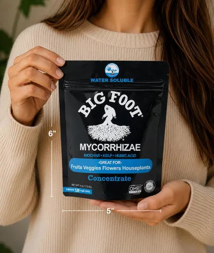 Vista 7 de Big Foot Mycorrhizae para Plantas, Plantas en Maceta y Jardines - Concentrado que se Disuelve Completamente en Agua, Fertilizante Orgánico Todo