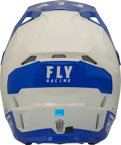 Vista 2 de Fly Racing, Formula CP - Casco de motocicleta para adulto (gris/azul, talla XXL)