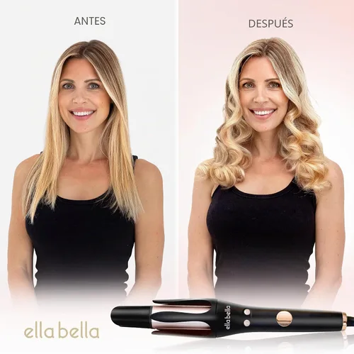 Vista 2 de ELLA BELLA® Rizador giratorio automático, rizador automático para cabello largo