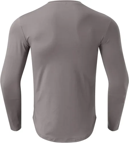 Vista 36 de Camisas de compresión atléticas de manga larga para hombre, capa base, camisa de entrenamiento atlético, camisas de compresión, camisetas deportivas